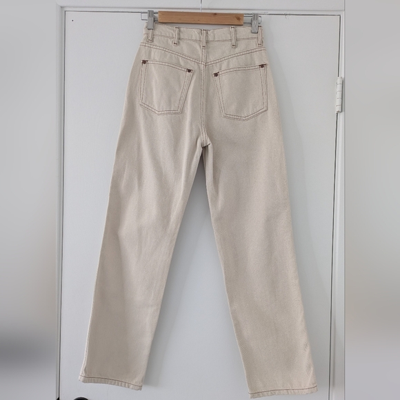 Reformation Cowboy High Rise Straight Jeans In Almond - Picture 5 of 10